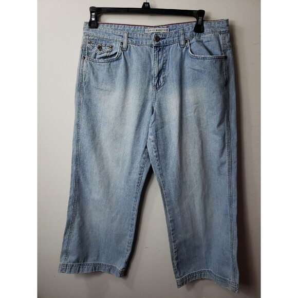 Tommy Hilfiger Pants - Tommy Hilfiger Women's Pants cropped Size 12 24 inseam cotton denim